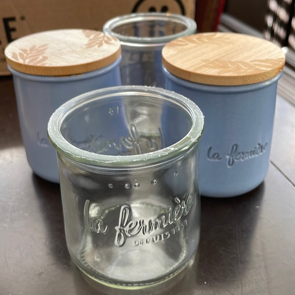 la fermiere Accents La Fermiere Clay Pots Lavender Color Clear